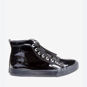 Hot Topic high top patent faux leather Darth Vader boots size 9 men’s pre-owned